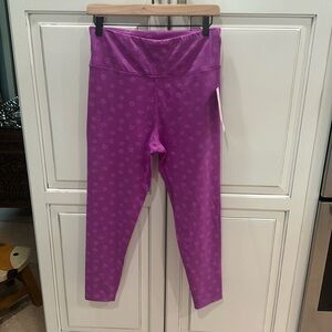 Nanette Lepore size Large purple cactus flower compression leggings